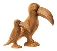 Set de 2 toucans Bertrand Bruts - Amadeus - Marron - Bois Marron G