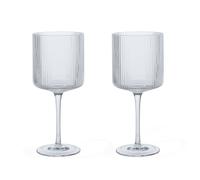 Set de 2 verre à vin rouge Ripple HxØ 18.5x7.9cm