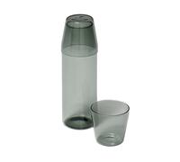 Set de 2 verres à eau avec carafe Milk glass H x Ø 7.4x7.9cm/caraffe H x Ø 23x7.5cm