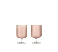 Set de 2 verres à vin Ripple Blush