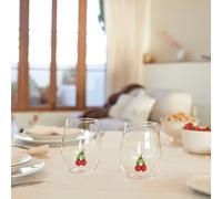 Balvi Set verres Botanical Cherry Couleur rouge Faits à la main en borosilicate Verre 2x500 ml
