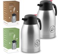 Set de 2 verseuses isolantes pour café et thé, 2 litres, Berdsen BD-780
