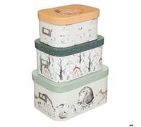 Set de 3 boîtes de rangement enfant L28/32/37cm - Atmosphera Créateur d'intérieur