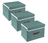 Vendos85 Set 3 boîtes de rangement - Vert