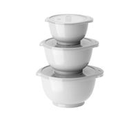 Set de 3 bols blanc 0,25/0,5/0,75 L plastique 15.70x15.70 cm