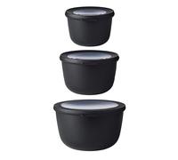 Set de 3 bols hauts Cirqula Nordic Black 500ml, 1000ml, 2000ml Mepal
