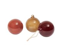 Set de 3 boules de Noël Glass Baubles L HxØ 11x10cm