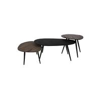 Set de 3 bouts de canapé Basile en teck - - Marron - Bois