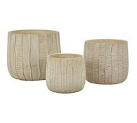 Set de 3 cache-pots en céramique Flake
