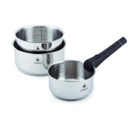 LAGUIOLE CUISSON - Set de 3 casseroles inox amovible 16/18/20cm - ""Réactif""