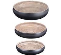 Set de 3 coupes en bambou noir - Table Passion - Noir - Bambou Noir G