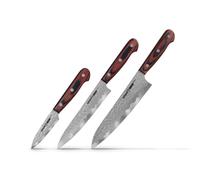 Set de 3 couteaux de cuisine Samura KAIJU : Couteaux d'office, de cuisine et de chef en acier japonais de première qualité pour une coupe précise et une maîtrise culinaire