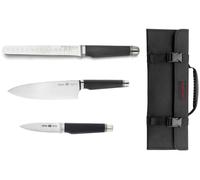 Set de 3 couteaux DeBuyer avec leur pochette de rangement