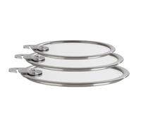 Set de 3 couvercles plats en verre - Strate