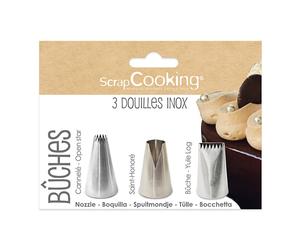 Set de 3 douilles pour bûches Scrapcooking