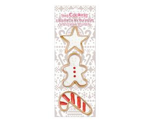 Set de 3 emporte-pièces dorés Noël Scrapcooking