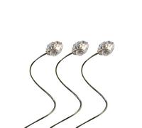 Set de 3 lampadaires de jardin More F H70cm 3x shade H10cm x Ø7cm/black iron base