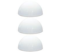 Set de 3 LED Solaire Lampes de Façades Façades Demi-Balle Mur Éclairage Jardin Chemin Stand Lumières Blanc