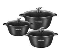 Signature Set de 3 Marmite 36-40-44cm Noir