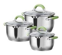 Swisgold Set de 3 Marmites 16-18-20cm Argent