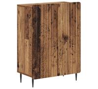 Set de 3 Meubles Salle de Bain en Bois d'Ingénierie avec Étagère Ouverte | Design linéaire moderne, profil mince gain de place, charnières 90° réversibles, entretien à l'éponge humide, fixation