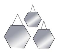 Atmosphera - Set de 3 miroirs Noirs