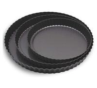 Set de 3 moules à charnière, 22/26/30 cm, moule à quiche rond avec revêtement anti-adhésif
