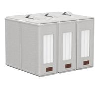 Set de 3 organiseurs de draps de lit blancs
