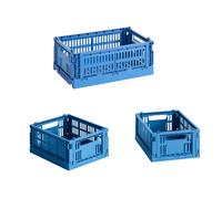 Set de 3 paniers Colour Crate recyclé S + Mini 2x LxWxH 17x13x8cm/ 1x LxWxH 26,5x17x10,5cm