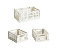 Set de 3 paniers Colour Crate recyclé S + Mini 2x LxWxH 17x13x8cm/ 1x LxWxH 26,5x17x10,5cm