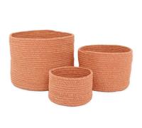 Set De 3 Paniers De Rangement Corde De Coton Ilse Ambre TU