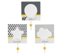 Set de 3 patères babyfan Gris