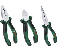 Set de 3 Pinces Bosch, Universelle, Bec Long, Coupante Diagonale, Ergonomiques, Endurantes