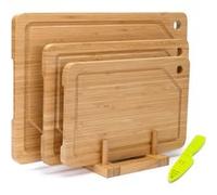Set de 3 planches à découper en bambou naturel