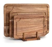 Set de 3 planches à découper en bois d’acacia