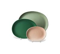 Set de 3 plateaux colorés Greek