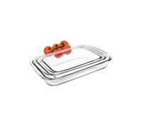 Set de 3 plats rectangulaires Kristall Ibili