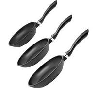 Set de 3 poêles 20 cm 24 cm et 28 cm sans Elo Alucast