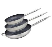 Set de 3 Poêles 24, 28 et 32 cm céramique sans PFAS Profi Therm Platinum Elo