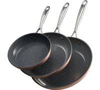 set de 3 poêles à frire 20/27/30cm - Poêle à frire antiadhésive Gris - Ustensiles de cuisine de haute qualité