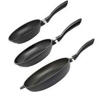 Set de 3 poêles à frire 24 cm 28 cm et 32 cm sans Elo Alucast