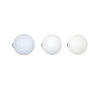 Set de 3 porte-manteaux Coat Dots Ø5cm/depth 50-7.2cm