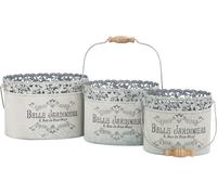 set de 3 pots à plantes déco Paniers à plantes Belle Jardinière Rempotage Pots
