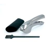 Set de 3 presse-ail avec éplucheur en silicone et brosse de nettoyage