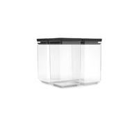 Set de 3 récipients empilables Brabantia TASTY+ (2 x 1,6 L + 1 x 3,5 L) | Récipients alimentaires hermétiques avec joint en silicone | Pour aliments secs et humides, sucre, farine | Dark Grey