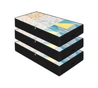 Set de 3 sacs de rangement pliables sous le lit Noir
