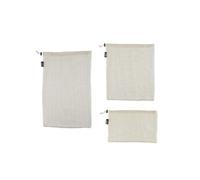 Set de 3 sacs réutilisables pour fruits et légumes - - Blanc - Tissu