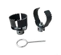 Set de 3 Têtes de Débouchage en Acier, pour Furet, Outils de Nettoyage | déboucheur canalisation,nettoyeur tuyau,fraise débouchage,tête serpentin,déboucheur évier,déboucheur
