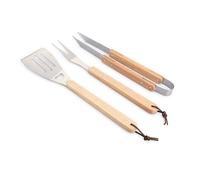 Set de 3 ustensiles à barbecue manches en bois à suspendre Pradel Excellence