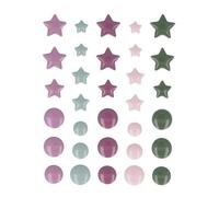 Set De 32 Email Autocollant 'isatis - Étoiles Et Rond' D'artemio